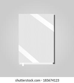 Hardcover book, vector illustration