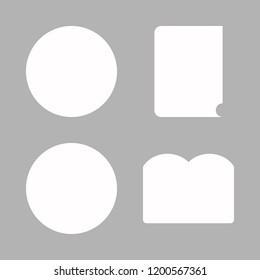 hardcover icon set. vector set about book, open book and books icons set.