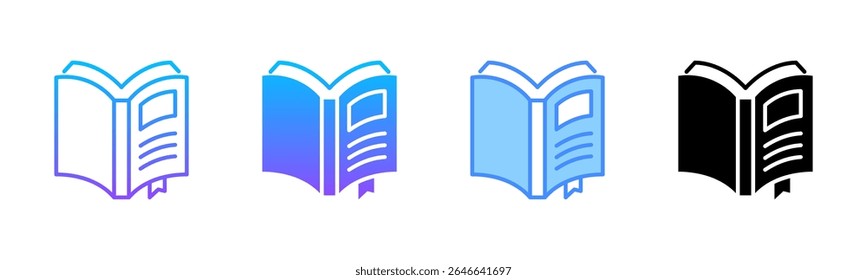 Hardcover Multi Style Icon Set