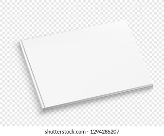 Hardcover white album isolated illustration