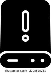 harddisk glyph icon illustration vector