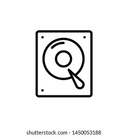 harddisk icon, illustration design template