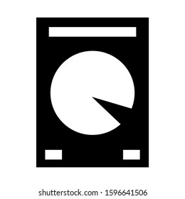 harddisk icon isolated sign symbol vector illustration - high quality black style vector icons
