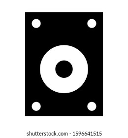 harddisk icon isolated sign symbol vector illustration - high quality black style vector icons
