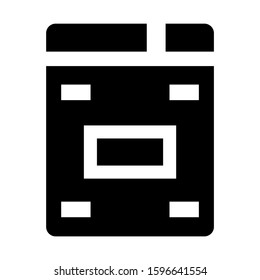 harddisk icon isolated sign symbol vector illustration - high quality black style vector icons
