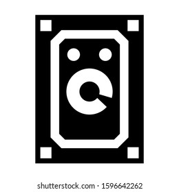 harddisk icon isolated sign symbol vector illustration - high quality black style vector icons

