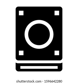 harddisk icon isolated sign symbol vector illustration - high quality black style vector icons
