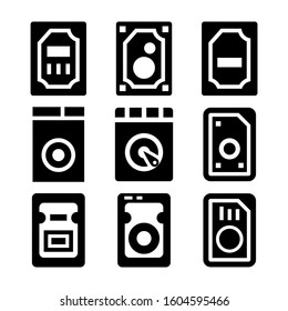 harddisk icon isolated sign symbol vector illustration - Collection of high quality black style vector icons
