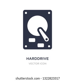harddrive icon on white background. Simple element illustration from Hardware concept. harddrive sign icon symbol design.