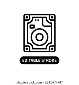 harddrive storage icon editable stroke