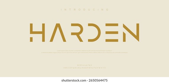 Harden modern creative minimal alphabet small letter logo design