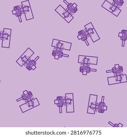 hardening blacksmith metal line seamless pattern hardening blacksmith metal thin line illustration