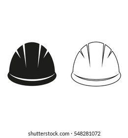 Hardhat -  black vector icon