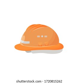 Dibujo vectorial plano de la caricatura Hardhat
