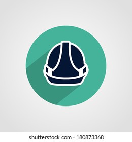 Hardhat Icon Isolated On White Background