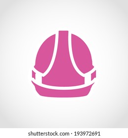 Hardhat Icon Isolated on White Background