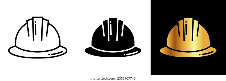 Hardhat Icon, an icon representing a hardhat, symbolizing safety, construction, and protection for workers in hazardous environments.