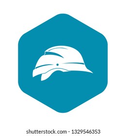 Hardhat icon in simple style isolated on white background