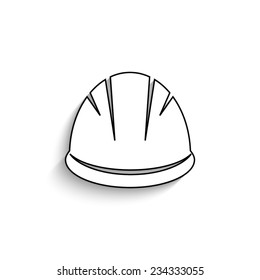 Hardhat   - vector icon with shadow