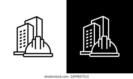 Hardhat White Icon Set Design