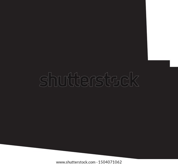 Hardin County Map Ohio State Stock Vector Royalty Free 1504071062