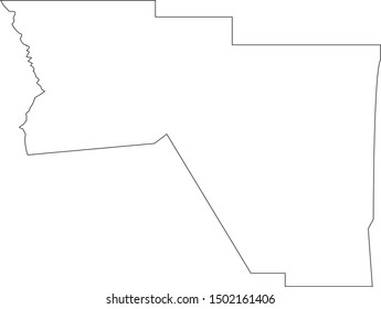 harding County Map in New Mexico State