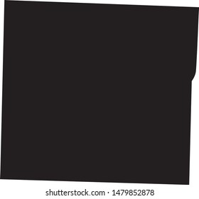 Harding County Map State South Dakota Stock Vector (Royalty Free ...