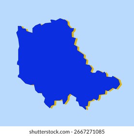 Mapa do distrito de Hardoi de Uttar Pradesh, Índia