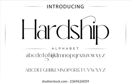 Hardship luxury elegant typography vintage serif font wedding invitation logo music fashion property