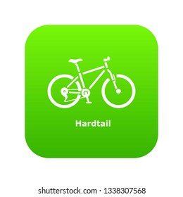 Hardtail bike icon. Simple illustration of hardtail bike vector icon for web