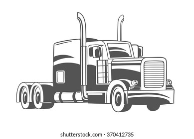 Hard-truck vector illustration.