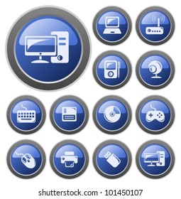 Hardware button set