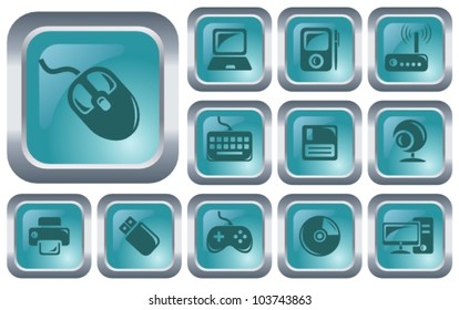Hardware button set