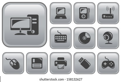 Hardware button set