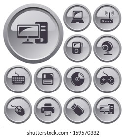 Hardware button set