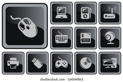 Hardware button set