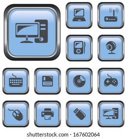 Hardware button set