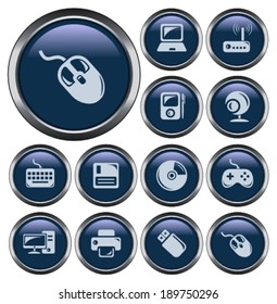 Hardware button set