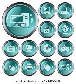 Hardware button set