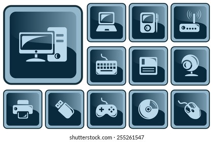 Hardware button set