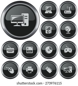 Hardware button set