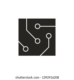 hardware, chip icon. Simple glyph, flat vector of hardware icons for UI and UX, website or mobile application