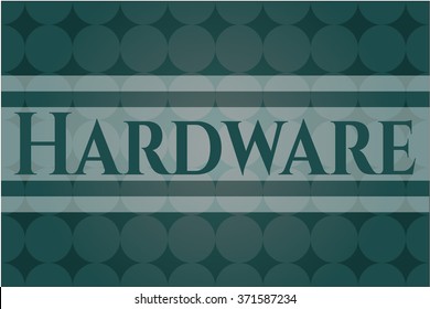 Tarjeta coloreada de hardware