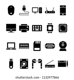 Hardware and Devices icons in for any purposes. Perfect for website mobile app presentation and any other projects.
