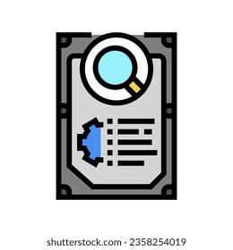 hardware diagnosis repair computer color icon vector. hardware diagnosis repair computer sign. isolated symbol illustration