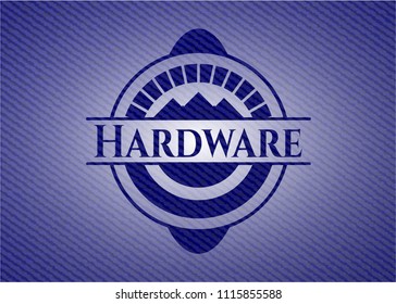Hardware emblem with jean high quality background