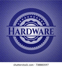 Hardware emblem with jean high quality background