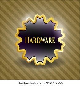 Hardware gold emblem