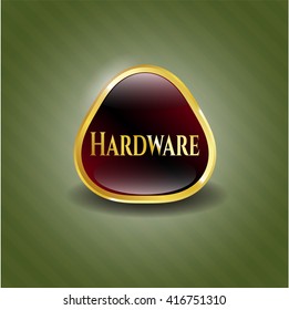 Emblema de oro de hardware