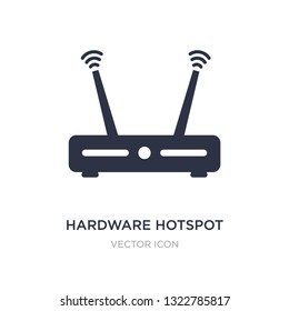 hardware hotspot icon on white background. Simple element illustration from Hardware concept. hardware hotspot sign icon symbol design.